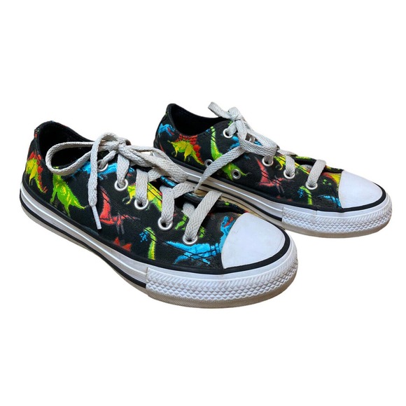 Converse Other - Converse All Star Unisex Little Kids Size 13 Black/ Multi ‘Dinoverse’ Sneakers